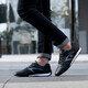 Naike Paul high luxury men's shoes breathable casual shoes men's running sports shoes men's travel shoes wear-resistant shoes men's non-slip shoes men's black A695 single layer 38