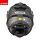 LS2 Carbon Faser Offroad-Zughelm-Motorradhelm Männer und Frauen Motorrad vier Jahreszeiten Anti-Fog Dual Lens MX701 Kohlefaser 6K-dumme Schwarz L (55-56)