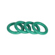 Jinggong (JINGGONG) fluorine rubber O-ring high temperature resistant sealing ring green o-type rubber gasket wire diameter 1.5/2/2.4/3.1-5mm outer diameter 16*2mm (10 pieces) fluorine rubber o-ring