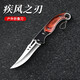 OPPEIN Folding Fruit Knife Household Knife Stainless Steel Sharp Fruit Knife Outdoor Hand Knife Multifunctional Portable Knife Hand Knife with Tail Ring