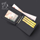Cobia Paul Wallet Men's Short Genuine Soft Leather Wallet for Boyfriend and Husband Practical Birthday Gift Wallet 2024 New Black (rising) Boutique Gift Box