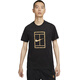 Nike Nike Tennis Uniform kurzärmeliges T-Shirt New Herren Runde Neck Sport T-Shirt Kulturelle Hemd bequem atmungsaktive Sportswear HF6218-010 [schwarz] s