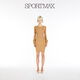 Sportmax selection benefits women's slim round neck dress 2326014106 camel XS