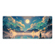 Tampons de souris pour chats en trois couleurs avec super grand paysage de bureau de bureau 2D PADS GAMING ESPORTS PADS KELDBOY PADS Student Dormitory Dormitory Mats peut être personnalisé à haute valeur épaissis de verrouillage Anti-slip 12806 Moon Vue 80 cm x 30 cm x 4 mm