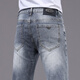 
Emporio Armani new trendy jeans men's summer thin stretch slim small feet high-end light-colored trousers light color 9901 30 size waist 2 feet 3