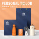 Mushangya Jahreskonferenz Souvenir Business Gift Customized Customer Box Set High-End Practical Prize Company Event Souvenir Blue-316 Digital Display Kaffeetasse + Magnetic Power Bank