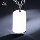 Aido Diamond pt950 men's platinum pendant military brand platinum simple glossy hangtag can be DIY engraving weight 12.8-13.0 grams + delivery leather rope