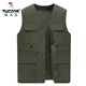 Woodpecker (Tucano) Frühlings- und Herbstweste Daddy Daddy Outdoor Outdoor Multi-Tocket Casual Middley Mitte-Alter und ältere Weste Herrenfischereiungsjacke Männer G101 Schwarzer Teil 2xl 200 Empfohlen 125-145jin [Jin gleich 0,5 kg]