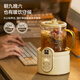 World KitchenAmerican Corning health pot mini multi-functional home small office fully automatic all-glass thermostatic kettle 0.5L health cup teapot glass tea leakage + stew pot