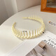 
Dabuliu teeth-resistant non-slip headband girl rubber headband washing face makeup fix hair crushing artifact pressing hairband hair card color 9274I black headband