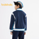 Balabala children's clothing boys' jacket 2024 new spring style medium and large children's contrasting color baseball uniform [same style in shopping malls] dark blue 80821150cm