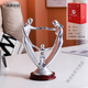 
Pure tin commemorative plate ornaments for the tenth anniversary of the wedding gift for wife wedding anniversary boyfriend and girlfriend 15935 silver + lettering provided + boy gift box (