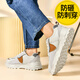 
RunningFish (RunningFish) labor protection shoes for men's spring and summer breathable anti-smashing and anti-puncture lightweight belt steel plate work shoes for men's steel head four seasons 829 beige (steel head anti-smashing + anti-puncture) 41