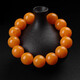 Fat Donglai's same style beeswax bracelet for men, natural men's and women's, Russian material, Baltic chicken oil yellow bracelet, new style 16mm chicken oil yellow old honey bracelet (one item, one certificate)