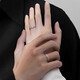 Wanqingsi Couple Pair of Rings Niche Design Open Rings as Birthday Gifts for Girlfriends and Besties Wanqingsi - 1 pair for men and women