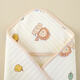 Cotton quilt with newborn quilt with hat, just born in spring, summer, autumn and winter, infants and toddlers are waiting for delivery. Hot products [Star Moon Bear] with hat and tie-up straps. Essential Class A air cotton quilt in delivery room. About 85X85
