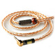 
Xiaofan Headphone upgrade cable Sennheiser ie80s balance cable mmcx se535 846 im03 Platinum copper silver black 3.5mm plug/1.1m
