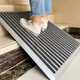 Zunxun outdoor non-slip floor mat stainless steel aluminum alloy dustproof household high-end entry door carpet door entry door mat door light gray 1200MM 600MM
