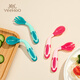 Yeehoo Temperature Senting Fork Spoon bébé apprenant à manger à l'entraînement Spoon bébé Spoon Supplémentaire Bend Vide des enfants Olive vert
