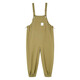 Unisunny schwangere Frauen Overalls Frühlings- und Herbststile tragen große Lose lässige Hosen Schwangerschaftszeit Mutterschaftsnutzung Mode schwangere Mutter Weitbein Hose Khaki L.