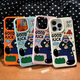 Erzhou suitable for Apple 16 promax mobile phone case new trendy cool uncle leather pattern new large hole Apple 16 anti-fall case Apple 16 pro protective case white-W820 lucky trend uncle lychee pattern iPhone 16 Pro