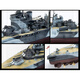 
ACADEMY US warship aircraft carrier warship assembly army simulation model ornament boy gift 1/350 Elizabeth war-weary battleship 14105
