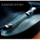 
MINCITY Large Zipper Glasses Case Anti-compression EVA Sun Glasses Zipper Case Silver White Strip Aluminum Hook Black + Glasses Cloth + Cleaning Liquid Large