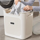 Mud quality dirty clothes basket dirty clothes storage basket household dirty clothes basket laundry basket bathroom bathroom clothes artifact laundry basket large + medium + underwear basket cream white