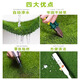 Moyi simulated lawn carpet, fake turf, green plastic enclosure, artificial grass bedding, kindergarten artificial floor mat, outdoor 20mm encrypted grass, high quality green bottom, 1 meter wide and 2 meters long