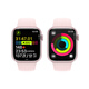 Apple Watch Series 9 Smart Watch GPS Model 45mm Pink Aluminum Case Bright Pink Sports Strap M/L S9 SIP Chip MR9H3CH/A