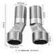 
Daihu Shower Universal Curved Angle Connector Adjustable Diameter Curved Eccentric Corner Screws 2 Brass Eccentric Corner Screws [Extended [Giant-Environment] With Decorative Cover B1105