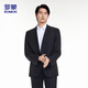 ROMON suit suit men's business commuter professional formal suit gentleman groomsman suit wedding dress 2502 black XL