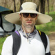 Sun hat, outdoor sun protection hat, fishing hat with extended brim 15cm, sun protection and rainproof folding photography hiking hat, extended brim 15cm - A3 military green - quick drying L size [within 60cm]