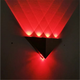 Micro LED wall lamp modern simple creative corridor aisle bar club KTV background wall decoration colorful color-changing light 5W red light high-brightness model