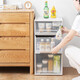 Armoire de rangement Type de type armoire de ménage Boîte de rangement en plastique Cabinet de rangement combinés Armoire de finition de rangement E3523 Modèle d'exportation Profondeur 47 0cm Largeur 35 Hauteur 23 Pople Popular 0 couche