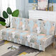 Xuxian full-cover sofa cushion foldable sofa bed cover four-season universal non-slip sofa cover simple dual-purpose without armrests blue 1.8 meters long 1.5 meters wide