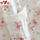 
Yalu cotton twill pajamas for women in spring and summer thin long sleeves fresh floral woven pure cotton pajamas home clothing set Yellow 6636 Lemon XL (170)