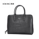 
Aokang men's briefcase top layer cowhide handbag one-shoulder crossbody bag business bag birthday gift for husband and father