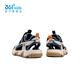 361 Shopping mall same style children's shoes, boys' beach toe-cap sandals, summer new middle and large children's sandals, feather white/carbon black/eternal blue 37