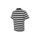Nike men's striped comfortable breathable lapel sports and casual short-sleeved T-shirt FN3897 Black and white FN3897-010 M
