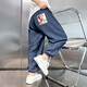 
McTicco boys' Tiansi Jeans Soft Summer Thin 2025 New Children's Mosquito Repellent Pants Big Children's Trendy Summer Trousers 13113 Dark Blue + 13116 Medium Blue 140