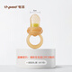 Shixi bite bag baby fruit eating tool baby silicone fruit and vegetable bite play teether shaker bite bag L type (8 months +)