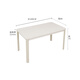 Gujia Home Cream Style Mattestisch Tisch kleiner Haushalt Esstisch Esstisch Rock Tisch DS7170T [Experte] 1,4 m Esstisch + Eigelb Stuhl *4