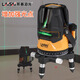 
LAiSAi 5-line level meter 6860D high-precision strong light 625 thin wire 686 infrared laser green cursor line meter 6860D red light five-wire standard dual lithium battery