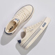 Zapatos para hombres Renminbi Zapatos de lona primavera Nuevos zapatos clásicos de bajo techo para hombres versátiles zapatos de tela casual transpirable para hombres beige-095 41 tamaño regular