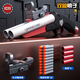 Gu Xin soft shotgun double-barrel shotgun throwing shell S686 children boys can fire simulated toy gun troll shotgun manual 20 rounds [Blue and white] double-barrel troller box
