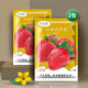 Strawberry seed cream strawberry seedlings for planting indoor and outdoor balcony vegetables and fruits potted flower seeds Dandong spring four seasons Rainbow field four seasons milk strawberry seeds 150 capsules * 2 packs