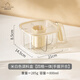 Modern housewife seasoning box multi-grid integrated set kitchen household storage seasoning salt shaker MSG seasoning box hand-held opening and closing seasoning box - off-white