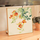 
Begonia flowers digital oil painting Chinese style flower digital oil painting DIY fill color hand-painted peony begonia qx15903 [hibiscus flower] 20*20cm thick solid wood inner frame + exquisite outer frame (