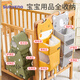 SANMEI Baby Crib Solking Storage Bolsa colgante de pañales multifuncionales Bolsa de almacenamiento de pañal